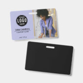 Kundenspezifische moderne Logos Mitarbeiter-Foto Ausweis (Vorder- & Rückseite)