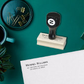 Kundenspezifische, moderne Rücksendeadresse Gummistempel