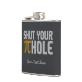 Kundenspezifische Monogramm (pi)flasche "des Flachmann (Links)