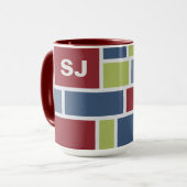 Kundenspezifische Monogramm-Tassen des Tasse (Vorderseite Links)