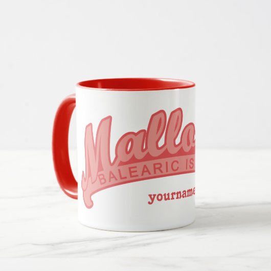 Kundenspezifische Monogramm-Tassen MALLORCA Tasse (Vorderseite Links)