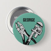 Kundenspezifische Monogramm- u. Farbknöpfe der Button (Vorne & Hinten)