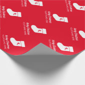 Kundenspezifische Monogramm Weihnachtsgeschenk für Geschenkpapier (Ecke)