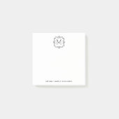 Kundenspezifische Monogramme Posten-it® Post-it Klebezettel (Vorderseite)