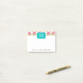 Kundenspezifische Monogramme Posten-it® Post-it Klebezettel (Auf Schreibtisch)