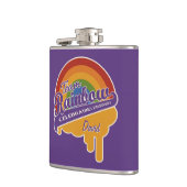 Kundenspezifische Monogrammflasche des Flachmann (Links)
