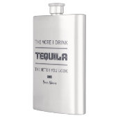 Kundenspezifische Monogrammflasche des TEQUILA Flachmann (Links)