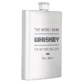 Kundenspezifische Monogrammflasche des WHISKYS Flachmann (Rechts)