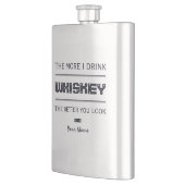 Kundenspezifische Monogrammflasche des WHISKYS Flachmann (Links)