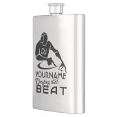 Kundenspezifische Monogrammflasche DJ Flachmann (Links)