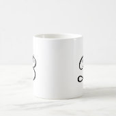 Kundenspezifische Monogrammkaffee-Tasse mit Kaffeetasse (Mittel)