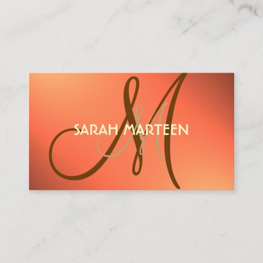 Kundenspezifische Monogrammkarten des einfachen Visitenkarte (Vorderseite)