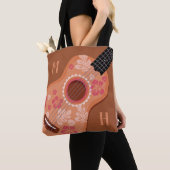 Kundenspezifische Monogrammtaschen des Ukulele Tasche (Von Nahem)