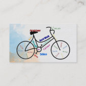 Kundenspezifische, Motivierend Fahrradtechnik, Rad Visitenkarte (Rückseite)