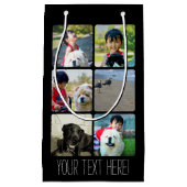Kundenspezifische multi Foto-Mosaik-Bild-Collage Kleine Geschenktüte (Vorderseite)