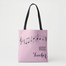 Kundenspezifische Musik-Lehrer-Tasche - Rosen-Rosa Tasche
