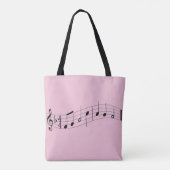 Kundenspezifische Musik-Lehrer-Tasche - Rosen-Rosa Tasche (Rückseite)