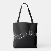 Kundenspezifische Musik-Lehrer-Tasche - Schwarzes Tasche (Rückseite)