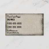 Kundenspezifische Musikerkarten des Visitenkarte (Rückseite)