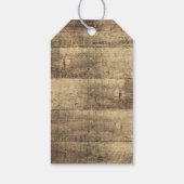 Kundenspezifische Nachricht dank rustikaler Gastge Geschenkanhänger (Rückseite)