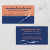 Kundenspezifische nähende Stickerei der Visitenkarte (Vorne/Hinten)