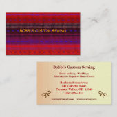 Kundenspezifische nähende Visitenkarte (Vorne/Hinten)