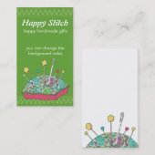 kundenspezifische nähendes Nadelkissen Farbhand Visitenkarte (Vorne/Hinten)