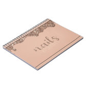 Kundenspezifische Nail-Tech-Ernennung Notizblock (Linke Seite)