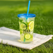 Kundenspezifische New Year's Party Business Logos Acryltrinkbecher