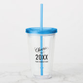 Kundenspezifische New Year's Party Business Logos Acryltrinkbecher (Vorderseite)