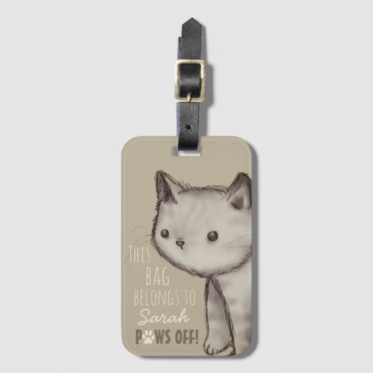 Kundenspezifische niedliche gepäckanhänger (Vorderseite Vertikal)