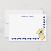 Kundenspezifische Niedliche Golden Retriever Danke (Vorderseite)