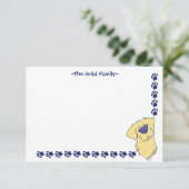 Kundenspezifische Niedliche Golden Retriever Danke (Stehend Vorderseite)