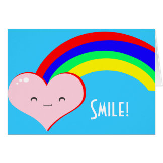 Kundenspezifische niedliche Regenbogen-Karte
