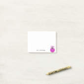 Kundenspezifische niedliche rosa post-it klebezettel (Auf Schreibtisch)