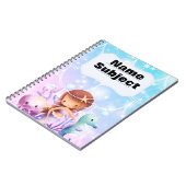 Kundenspezifische Notebooks - Mermaid Notizblock (Linke Seite)