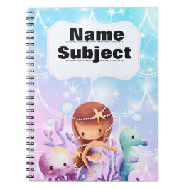 Kundenspezifische Notebooks - Mermaid Notizblock