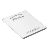 Kundenspezifische Notizblock für Zuhause-Bäckerei (angewinkelt)