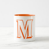 Kundenspezifische orange zweifarbige tasse (Mittel)