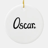 Kundenspezifische "Oscar" Verzierung Keramikornament (Hinten)
