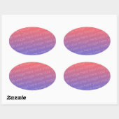 Kundenspezifische ovale Aufkleber (Blatt)