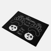 Kundenspezifische Panda-Fußmatte addieren Fußmatte (Schrägansicht)