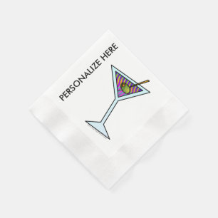 KUNDENSPEZIFISCHE PAPIERcocktail-SERVIETTEN - Serviette