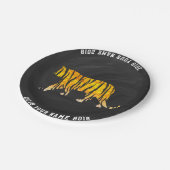 kundenspezifische Party-Platte des Tiger-08of12 Pappteller (Schrägansicht)