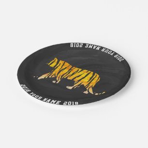 kundenspezifische Party-Platte des Tiger-08of12 Pappteller