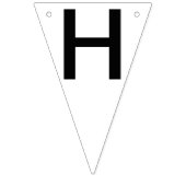 Kundenspezifische personalisierte alles- Gute zum Wimpelkette (Zweite Fahne)