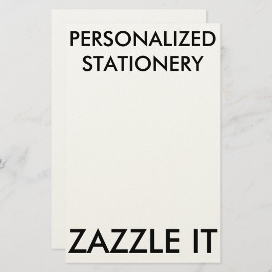Kundenspezifische personalisierte briefpapier (Vorne/Hinten)