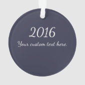 kundenspezifische/personalisierte Fotoverzierung - Ornament (Rückseite)