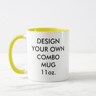 Kundenspezifische personalisierte gelbe tasse