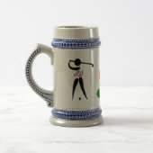 Kundenspezifische personalisierte Golf-Bier-Tasse Bierglas (Links)